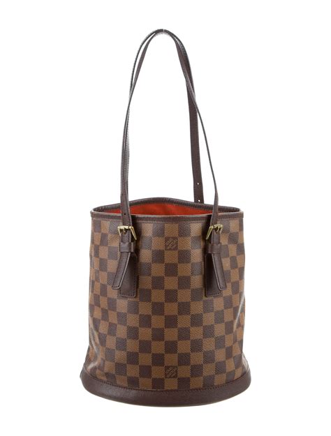 louis vuitton petit bucket damier|Damier Ebene in Handbags for Women .